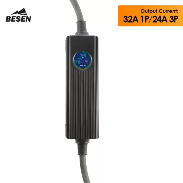 Besen Mobiele lader met LCD Type 2 stekker naar universele stekkers - Afbeelding 6