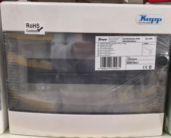 boîte à fusibles vide 12 modules