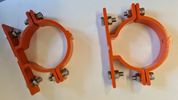 palen voor verkeersbord 300 x 7,6 cm oranje - Afbeelding 2