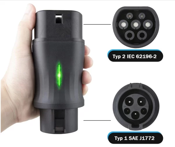 Besen adapter type1 naar type2 stekker - Afbeelding 8